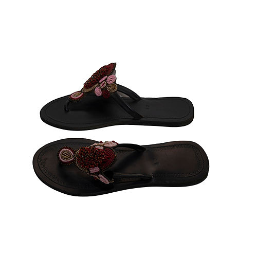 Black Leather Sandals