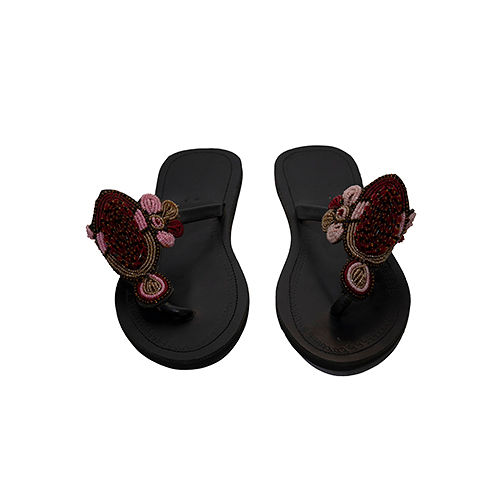 Black Leather Sandals"