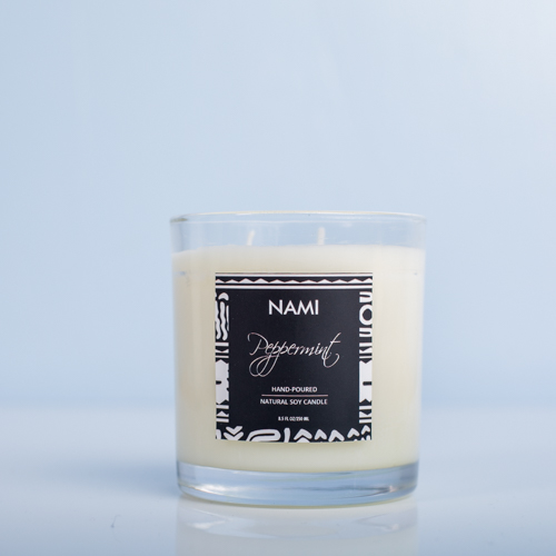 Peppermint Scented Candle (250g)"