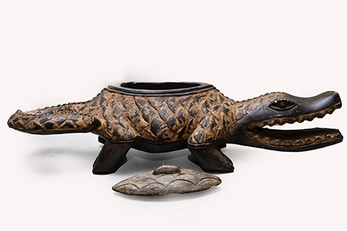African Crocodile Container"
