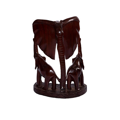 Elephant Face Mask Carving"