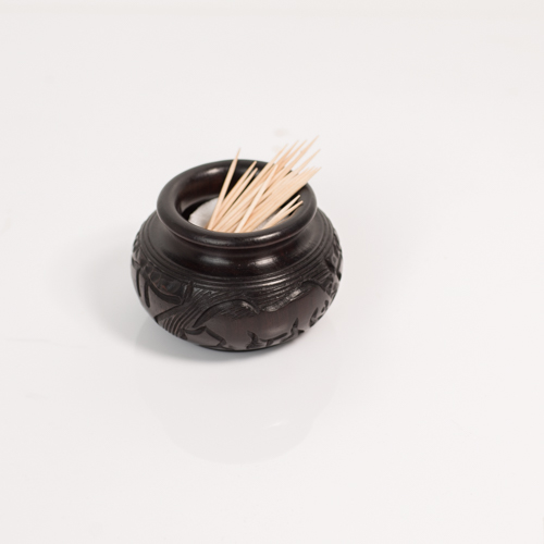 Mahogany Tooth-pick Holder