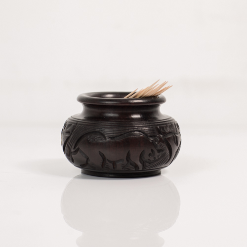 Mahogany Tooth-pick Holder
