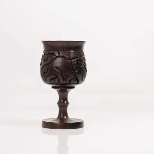Mahogany Wine Glass
